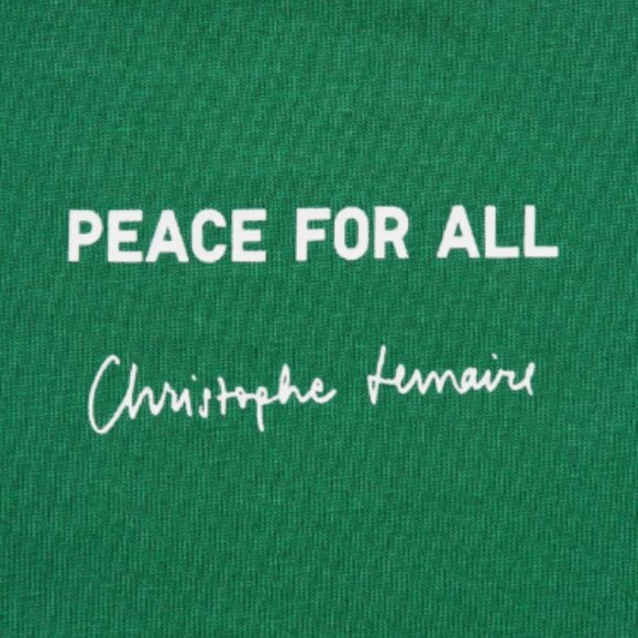 UNIQLO x Christophe Lemaire "Peace For All" Graphic Tee, Size XXL, Green - Picture 4 of 12